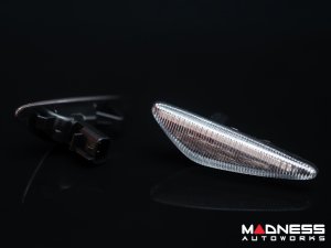 FIAT 124 Front Side Markers - set of 2 - w/ Dynamic LEDs - Crystal Clear